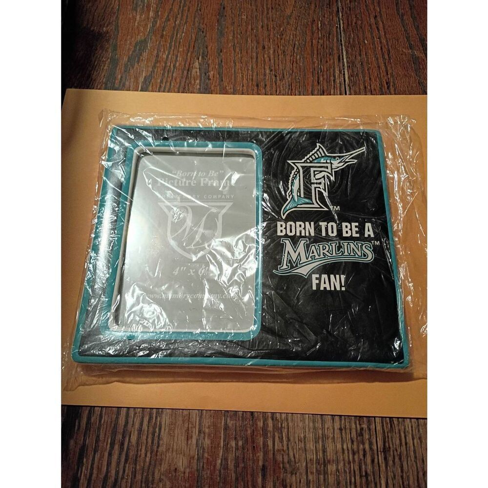 Memory Company Born to be a Florida Marlins Fan 4x6 Picture Frame